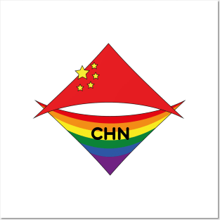 China pride flag Posters and Art